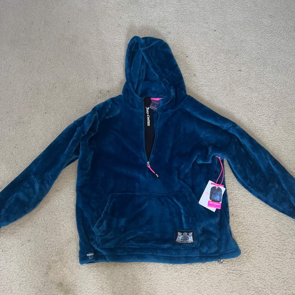 NWT Juicy Couture sport Sherpa zip up hoodie